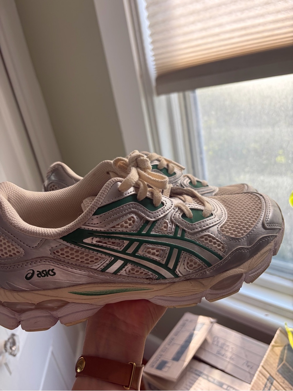 ASICS Cream/ Kale GEL-NYC